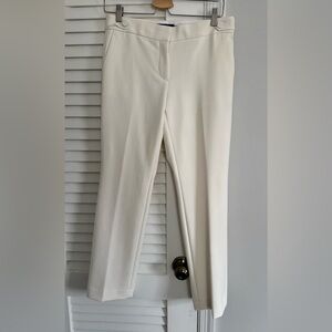 Ann Taylor white Straight Leg Women's Pants size 4p